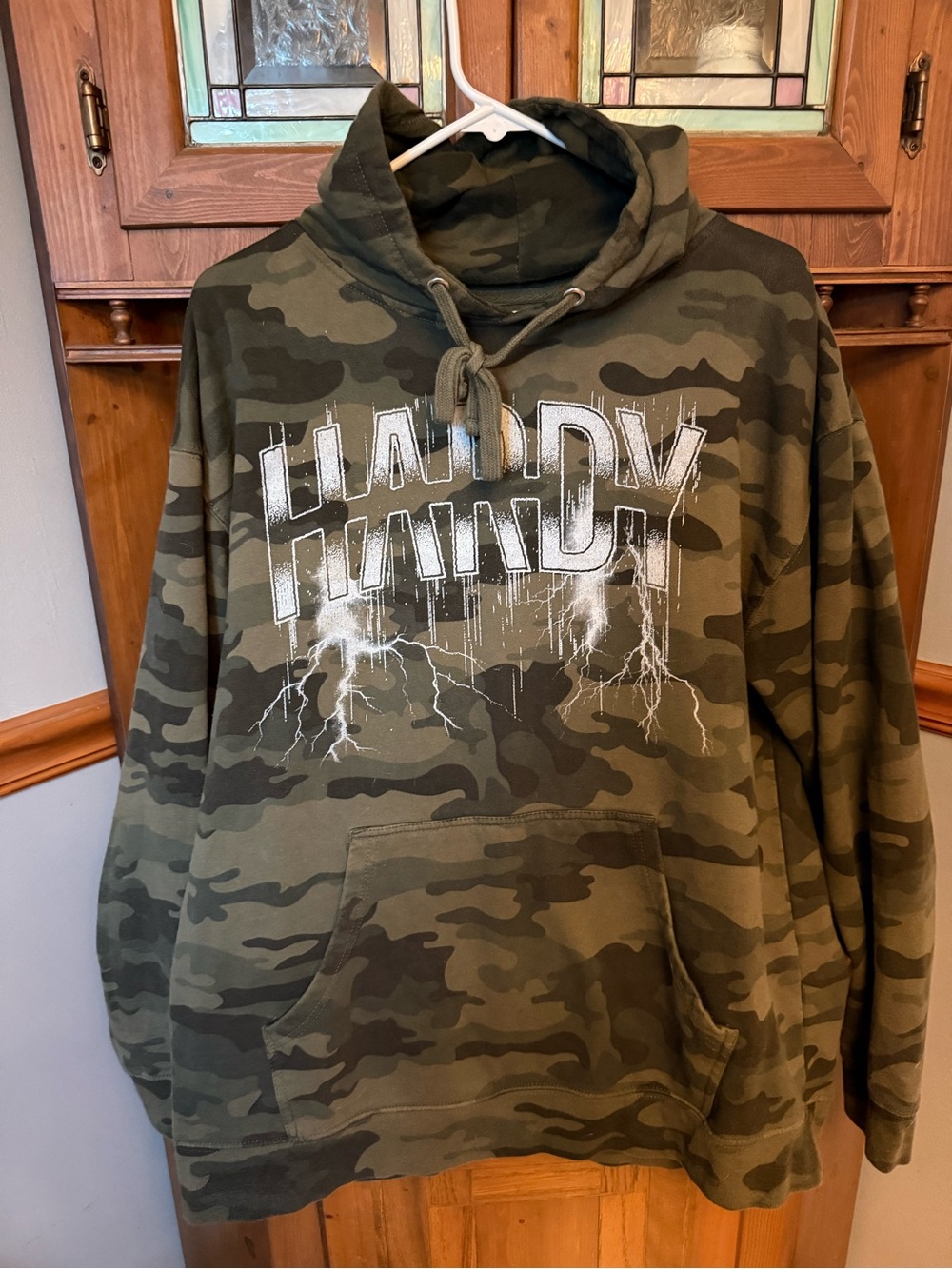 HARDY Official Tour Concert Lightning Camo Pullover Hoodie Size XL